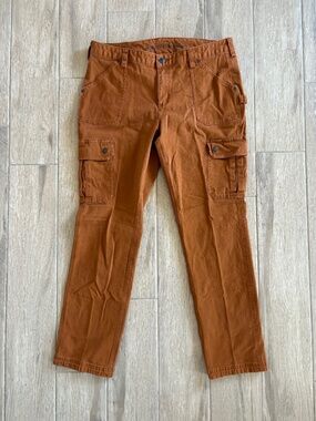 Duluth Trading Co Flex Fire Hose Work Pants Women's 14x31 Burnt Orange Outdoor